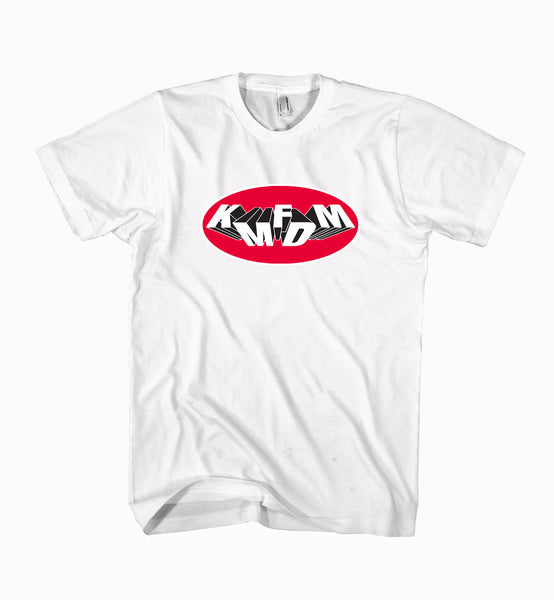 Oval Tumbling Logo Tee - WHITE