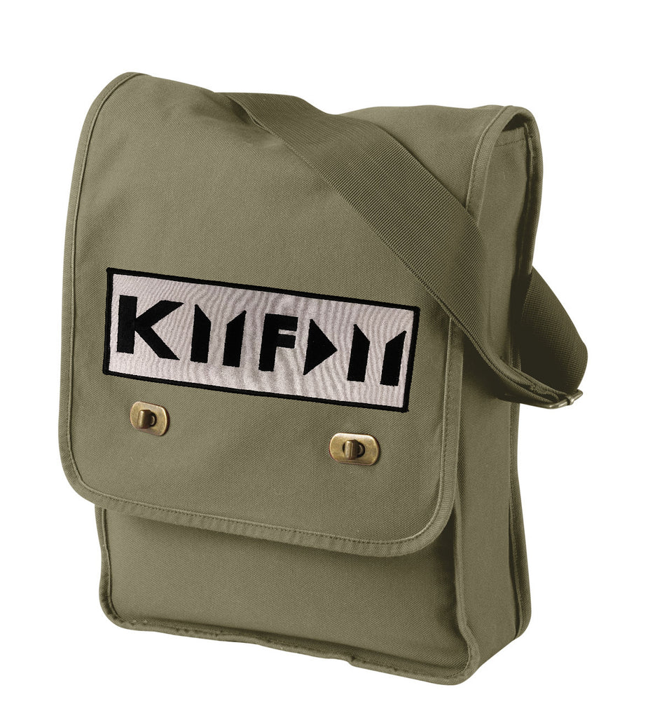 Cut Logo Field Shoulder Bag - Khaki - NEW!