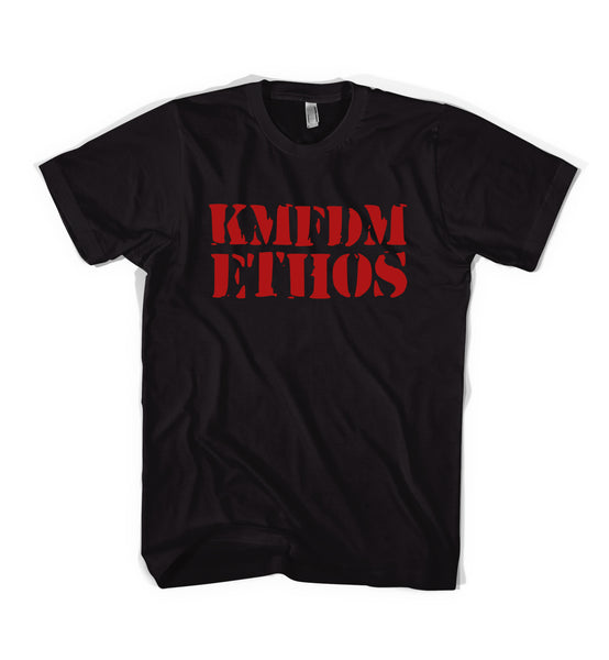 KMFDM ETHOS Tee - Black / Red