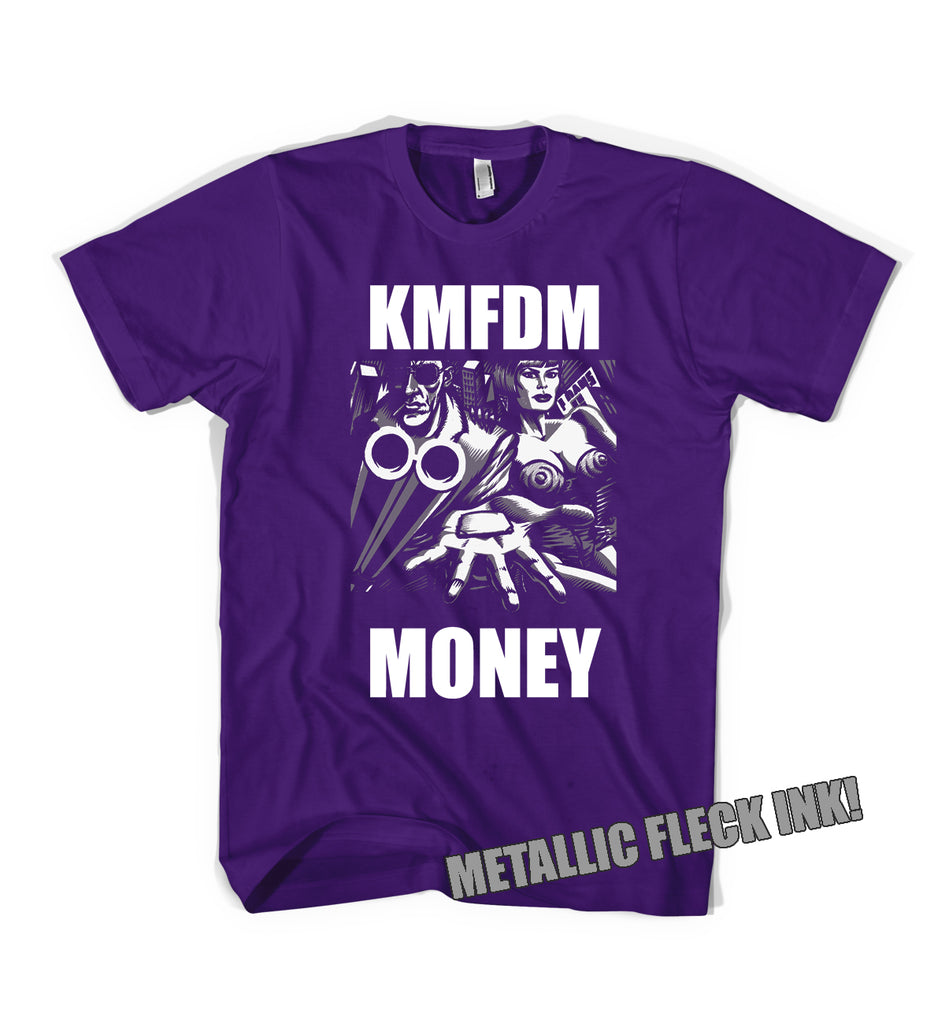 MONEY Tee - PURPLE w/ Metallic Effect