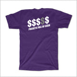 MONEY Tee - PURPLE w/ Metallic Effect