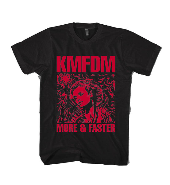 MORE & FASTER Tee - Limited Blood Red!