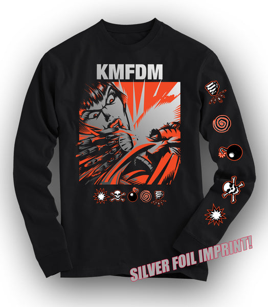 SYMBOLS Silver Foil Long-sleeved Tee - AMAZING!