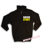 XTORT Metallic Silver Ink Zip Hood - Classic!