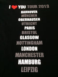 "I (HEART) YOU" European Tour Tee 2013 - EXTREMELY RARE!